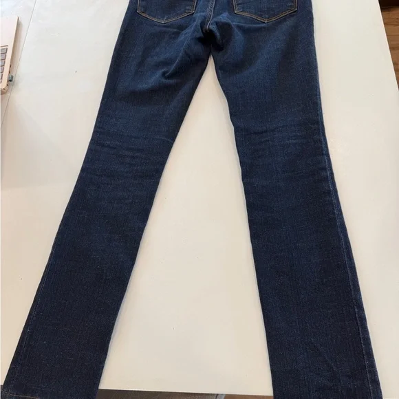 J Brand Indigo Denim Jeans with Contrast Orange Stitching - Picture 7 of 8